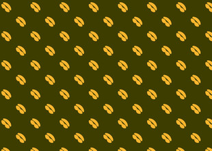 金色图案点缀深绿背景