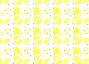 柠檬图案无缝背景图