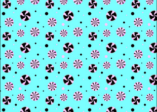 蓝底碎花图案纹理设计