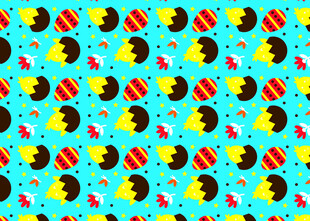 多彩卡通图案背景