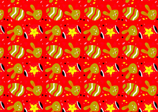 红色喜庆节日装饰图案