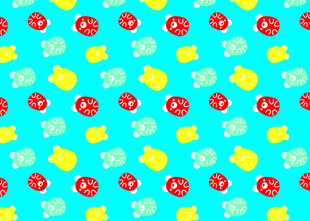 多彩卡通图案背景