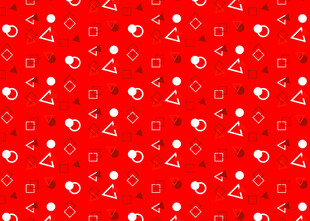 红色几何图案无缝背景