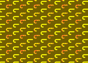 黄色图案的绿色背景纹理