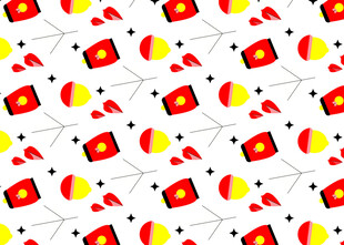 多彩灯笼图案背景