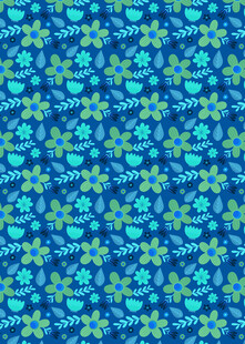 蓝绿海洋风鱼群图案背景