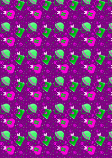 紫色背景爱心图案纹理