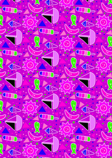 梦幻紫色卡通图案背景