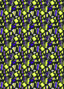 多彩几何图案针织面料