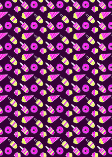 紫色几何图案无缝背景