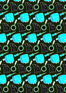 蓝绿图案背景纹理设计