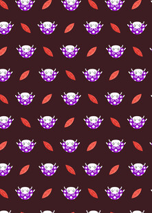 紫色甲虫图案背景纹理