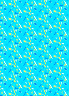 蓝黄相间几何图案背景