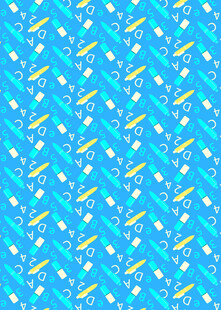 蓝色海底鱼群图案背景