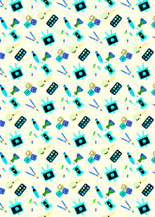 多彩医疗器械图案背景