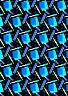 蓝调几何图案背景纹理