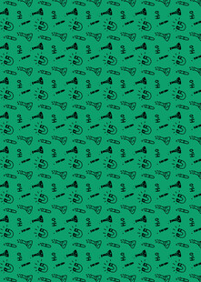 绿色几何图案无缝背景