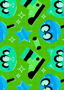 趣味卡通图案背景