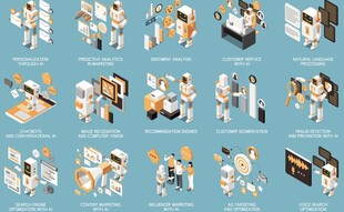 多样办公场景插画元素