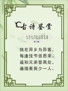 古诗鉴赏