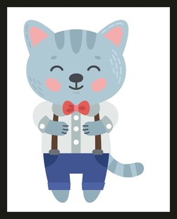 可爱猫咪绅士装扮