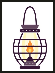 复古风铁艺灯笼