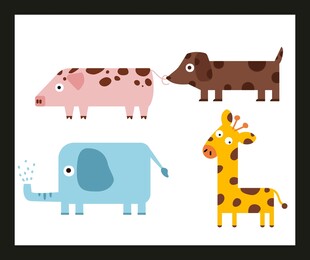 可爱动物卡通形象集合