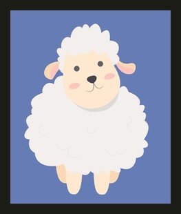 可爱卡通绵羊形象