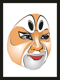传统京剧脸谱形象