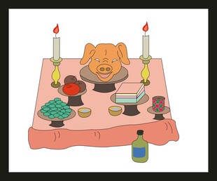 桌上的静物组合