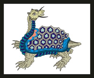 彩绘乌龟图案设计