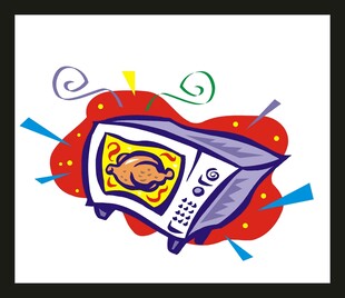 卡通风格薯片袋插画