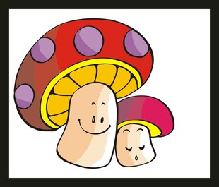 可爱蘑菇卡通形象