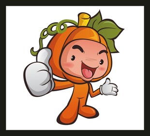 可爱南瓜卡通形象