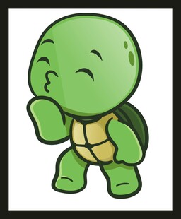 可爱小乌龟俏皮模样