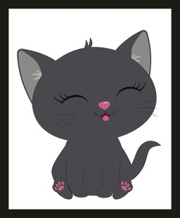 可爱黑猫卖萌瞬间