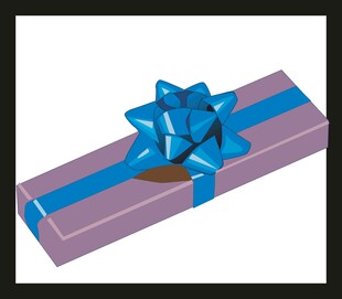 蓝色精美礼品盒