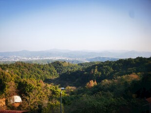 山林美景俯瞰图