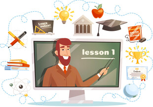 在线教师授课场景