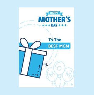 母亲节礼物贺卡设计素材