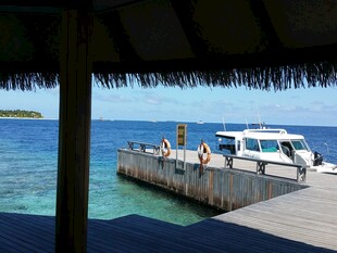 海边码头的休闲美好时光