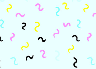 多彩问号图案背景