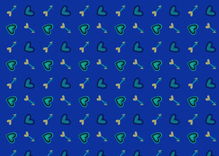 蓝色背景海洋元素图案