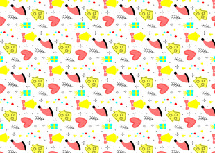 多彩水果图案背景