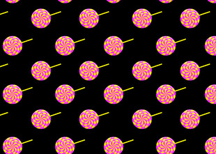 粉色樱桃无缝图案背景