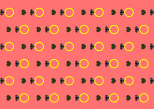 几何图案红色背景设计