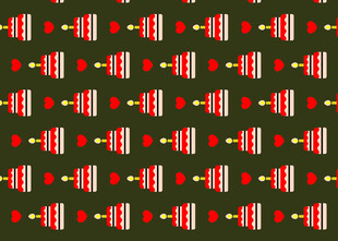 圣诞主题几何图案背景