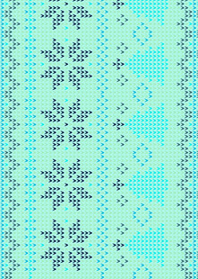 浅蓝色雪花针织图案纹理
