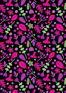 多彩花卉图案背景