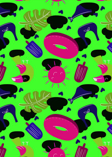 多彩抽象图案背景设计